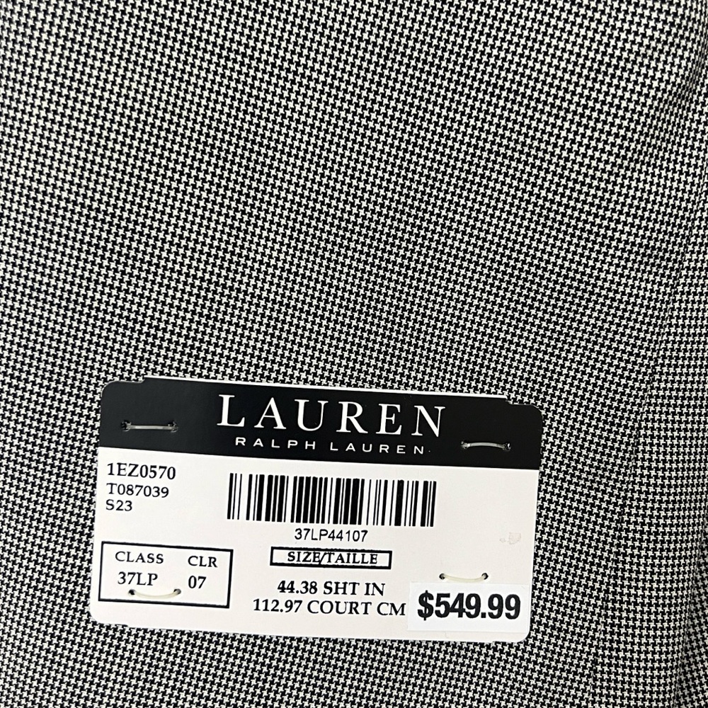 Lauren Ralph Lauren Black and White Patterned Fabric